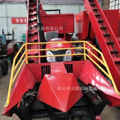 青储机收获机 双行带秸秆回收玉米收割机 茎穗兼收玉米棒收割机图3
