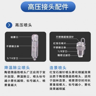雾森系统园林景观人造雾机设备高压雾化喷雾加湿降尘消毒降温主机图2