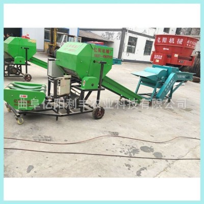 托盘式玉米青储打包机 吉林草场用圆捆青贮饲料打捆包膜机图4