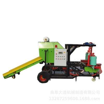 圆形打包机价格 牛马羊草打捆包膜机 压捆包膜机图5