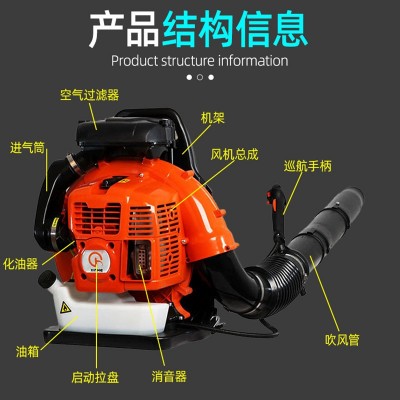 风力灭火机大功率背负式汽油吹风机二冲程树叶园林大棚马路吹雪机图3