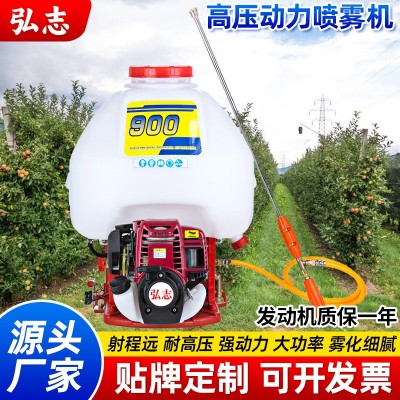大功率汽油喷雾喷粉机高压喷洒打药机四冲程背式园林果树 施肥器图2