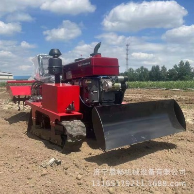 小型农用履带拖拉机 果园开沟回填旋耕拖拉机 全地形旋耕机配套图5