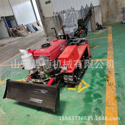 地埋管道山药种植开槽机 小型履带链条式茶园开沟机图2