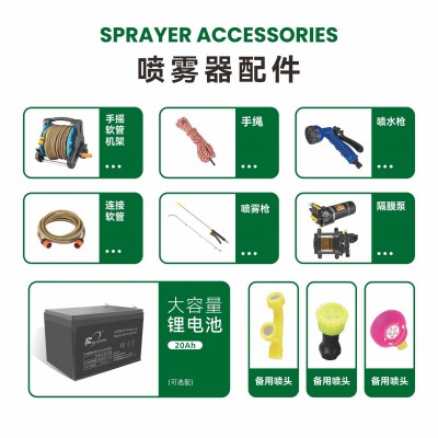 水陆两用手提打药机铅酸电池高压力智能关枪停机12V浇花消毒抽水图4