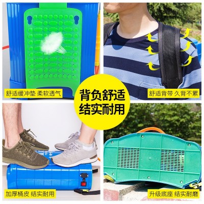 益晨电动喷雾器 麦穗款背负式农药消毒喷雾器 果园农用电动打药机图3