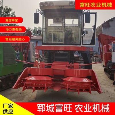 玉米收割机小型轮式圆盘青贮机农作物双行玉米秸秆粉碎青储机厂家图2