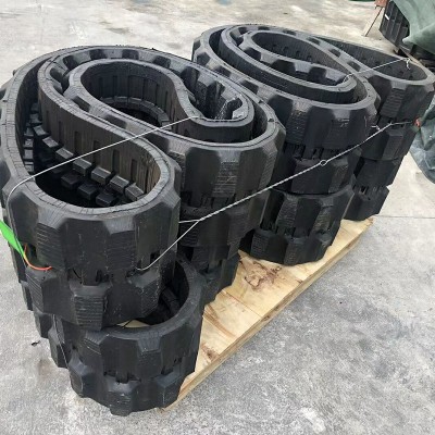 现货供应工程挖掘机橡胶履带 厂家销售液压挖掘机配件橡胶履带图4