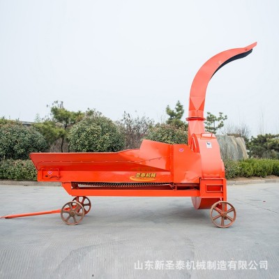 加厚壁板秸秆铡草机 可移动式青储饲料铡草机 养殖户专用铡揉机图4