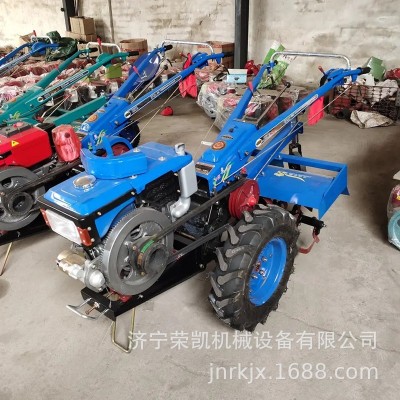 12马力柴油微型旋耕机小型两轮农用手扶耕作机运输犁地手扶拖拉机图4
