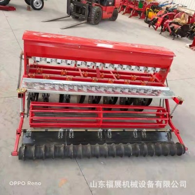 四轮拖拉机带12行小麦播种机 播种施肥一体机9-18行麦种条播机图3