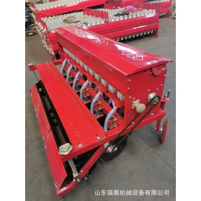 四轮拖拉机带12行小麦播种机 播种施肥一体机9-18行麦种条播机图4