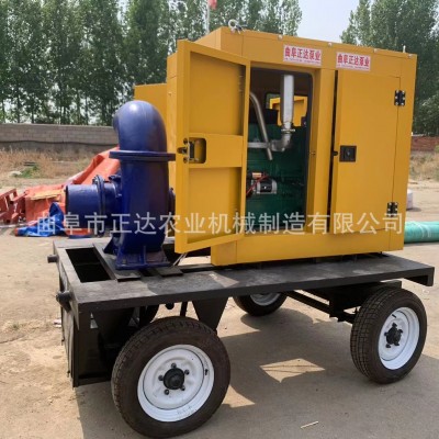 大流量柴油机抽水泵机组 抗旱应急排污涝移动防汛泵车 永磁变频图3