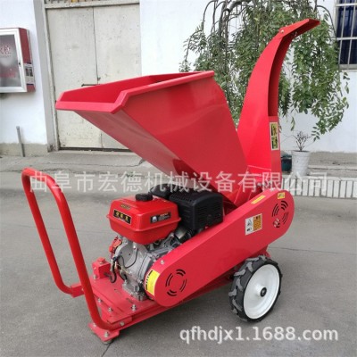 油茶树树枝粉碎机 柴油汽油电动碎枝机设备 轮式粉碎树枝机图3
