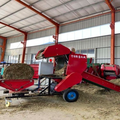 青储打捆包膜机 玉米秸秆打捆机 小型打包机 全自动裹包机图4