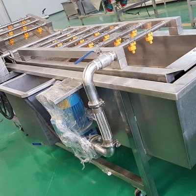 厂家定制小型果蔬气泡清洗机 预制菜中央厨房清洗设备 中药清洗机图3