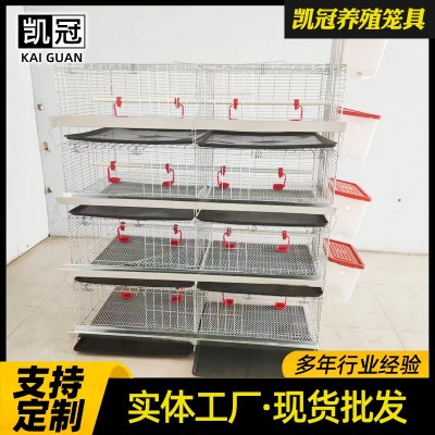 蛋鸡育雏笼阶梯式小鸡笼子雏鸡笼养鸡场设备热镀锌立式四层育雏笼图4