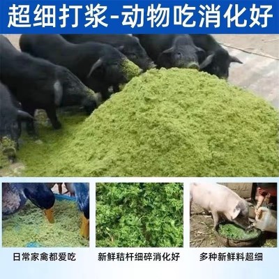 小型超细碎牧草打浆机家用养殖鸡鸭铡草揉丝机玉米稻草杂粮粉碎机图5