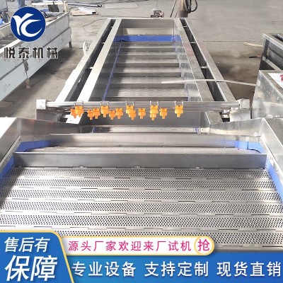 高压喷淋气泡清洗机 中央厨房果蔬清洗加工设备 食堂净菜清洗机图3