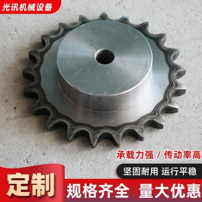 碳钢链轮45号单排链条08b12a齿轮 单排工业传动输送机链轮齿轮图4