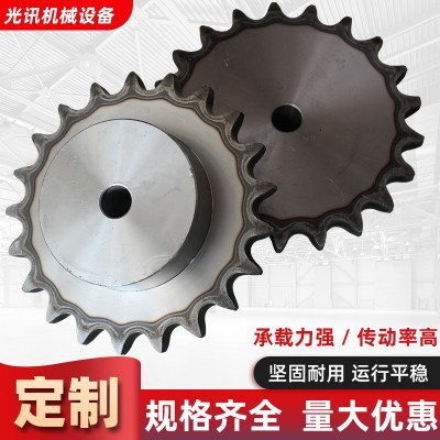 碳钢链轮45号单排链条08b12a齿轮 单排工业传动输送机链轮齿轮图3