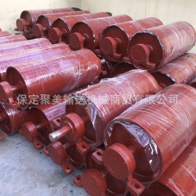 铸胶滚筒输送带尾轮TD75型皮带输送机配重滚筒垂直拉紧驱动滚筒图5