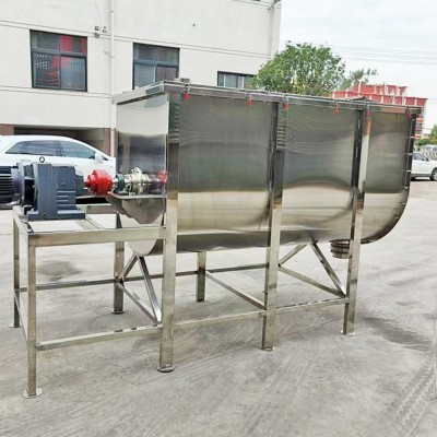 源头厂家卧式不锈钢混料搅拌机干湿两用型搅拌机腻子粉食品拌料机图2