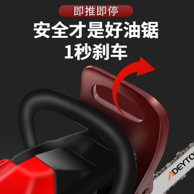 德拓正品油锯5200伐木锯18，20寸汽油锯大功率家用链锯手提砍树机图2