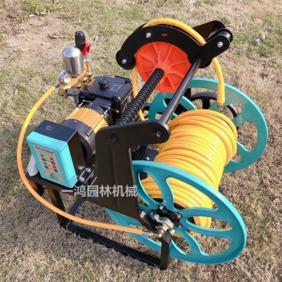 48V60V双电机全自动卷管放管遥控打药机农用高压柱塞泵果园喷雾器图3