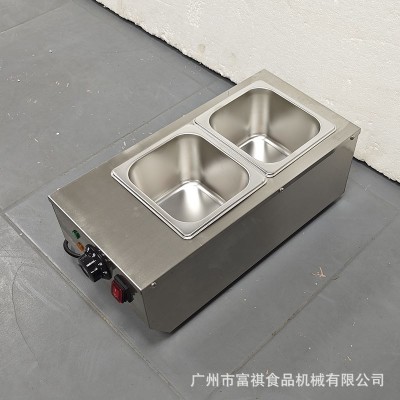 不锈钢电热巧克力熔炉 跨境货源全球插头商用二盆/三盆巧克力熔炉图2