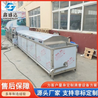 贡菜海带丝全自动漂烫机 蔬菜漂烫杀青机 土豆片藕片漂烫设备图2