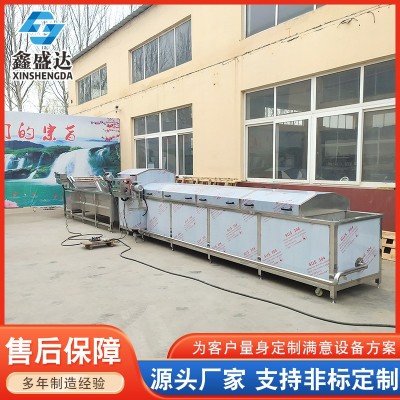贡菜海带丝全自动漂烫机 蔬菜漂烫杀青机 土豆片藕片漂烫设备图3