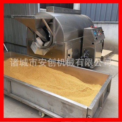 安创大型滚筒炒货机 全自动芝麻黄豆炒制设备瓜子花生全自动炒锅图3