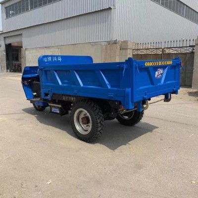 圣成建筑工程拉货运输车 矿用柴油自卸三轮车 25马力带高低速图3