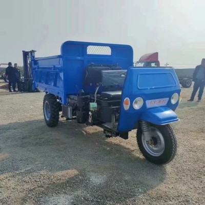 圣成建筑工程拉货运输车 矿用柴油自卸三轮车 25马力带高低速图2