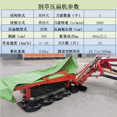加重后置圆盘割草机 新款割草压扁机 货源充足图2