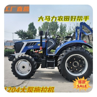 大泵120马力四轮拖拉机 高压共轨变频耕种犁地机 动力强 梭式换档图2