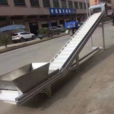 小型爬坡输送机裙边流水线注塑机传送带食品传送机装卸货运输带图2