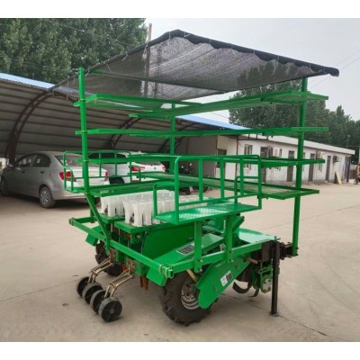 福瑞特 自走式移栽机 两行蔬菜小苗移植机械 种苗栽苗器图3