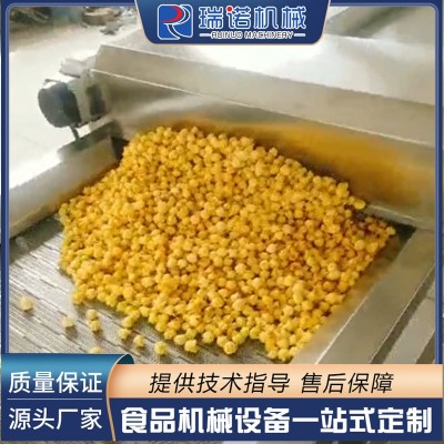 新型全自动爆米花机 膨化食品调味机 不锈钢大型爆米花生产线图2