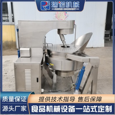 新型全自动爆米花机 膨化食品调味机 不锈钢大型爆米花生产线图3