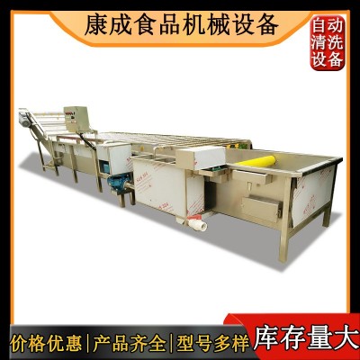 橄榄菜清洗机 大中小型地瓜清洗机 连续高压水大姜清洗机康成批发图2