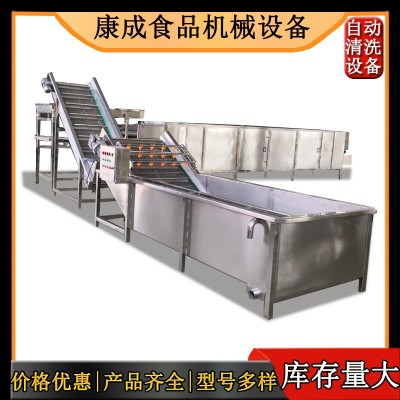 橄榄菜清洗机 大中小型地瓜清洗机 连续高压水大姜清洗机康成批发图4