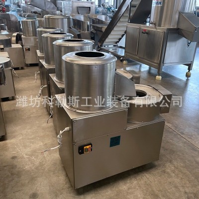 源头工厂土豆清洗脱皮切割一体机小型磨切机切薯条薯片薯丝设备图4
