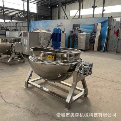 卤味花生电加热夹层锅 五香酱牛肉卤煮锅 馅料倾斜式搅拌 夹层锅图2