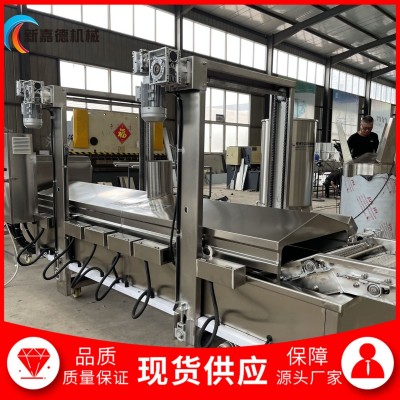 面包片油炸机 炸面包机器 圆面包淋水裹糠生产线图4