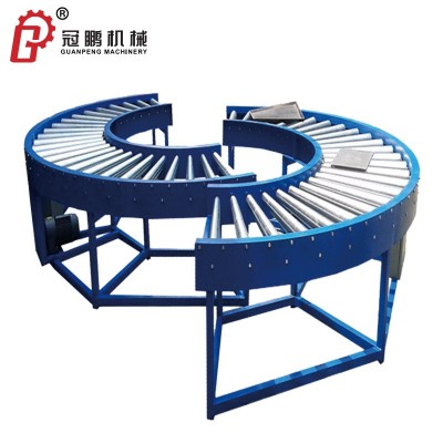 动力滚筒转弯机定制食品180度拐弯机锥形滚筒90度直角转弯输送机图5