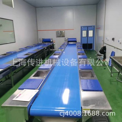 蔬菜分拣输送机 厨房配菜流水线 餐饮管理食堂流水线图2