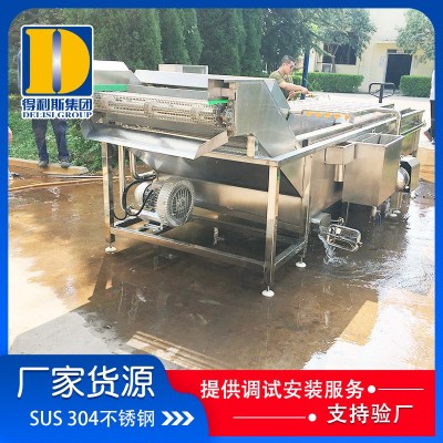 全自动叶类蔬菜气泡清洗机 蔬菜清洗洗菜机 果蔬高压喷淋清洗设备