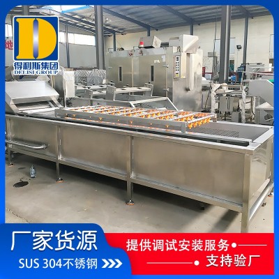 全自动叶类蔬菜气泡清洗机 蔬菜清洗洗菜机 果蔬高压喷淋清洗设备图2